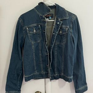 Vintage Dark Blue Jean Denim Jacket